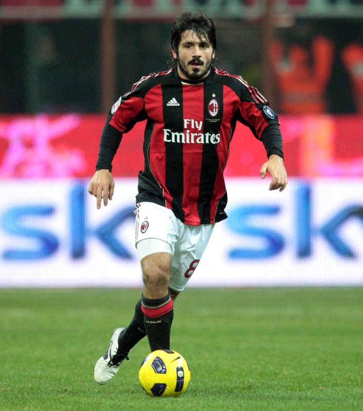 Ronaldo, Gattuso, Gilardino, AC Milan v Empoli