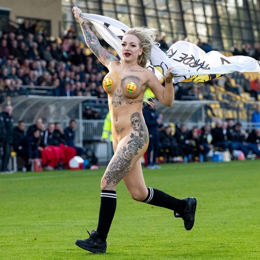 Nude Woman Football Fans