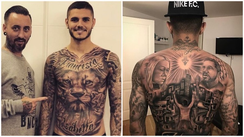 football player tattoos