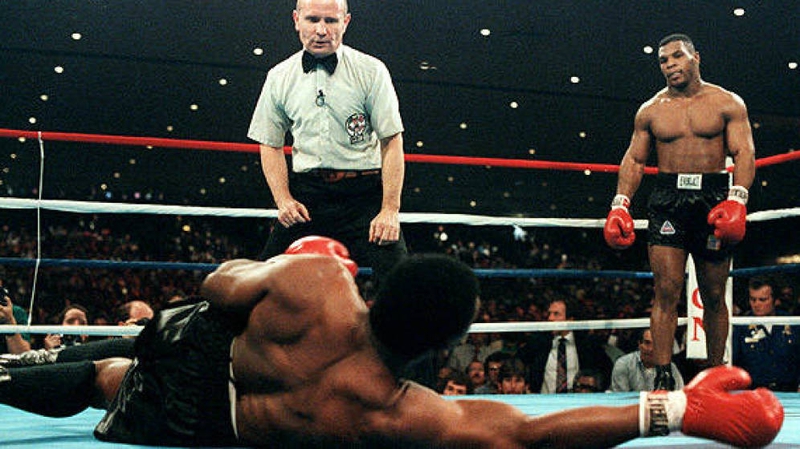 Today in Boxing History  Mike Tyson KO's Marvis Frazier in 20 Seconds! —  brandonk on Scorum