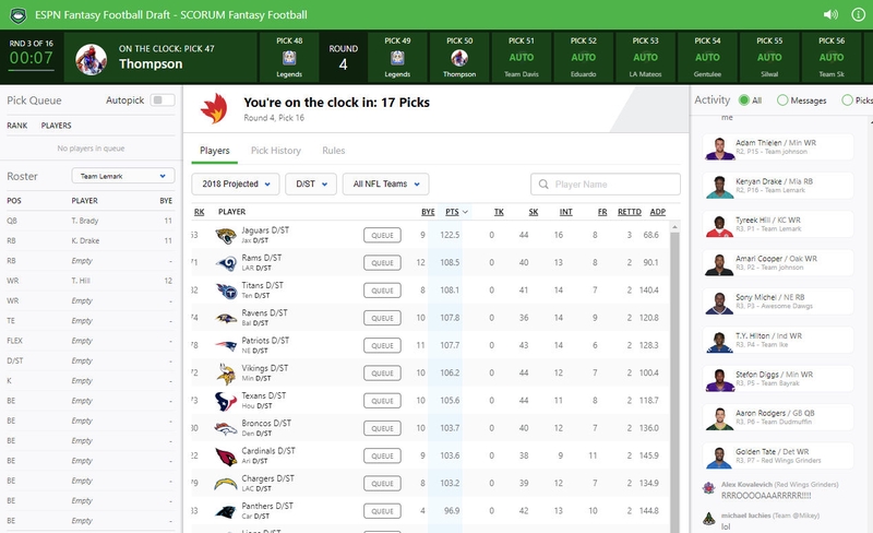 espn fantasy draft picks