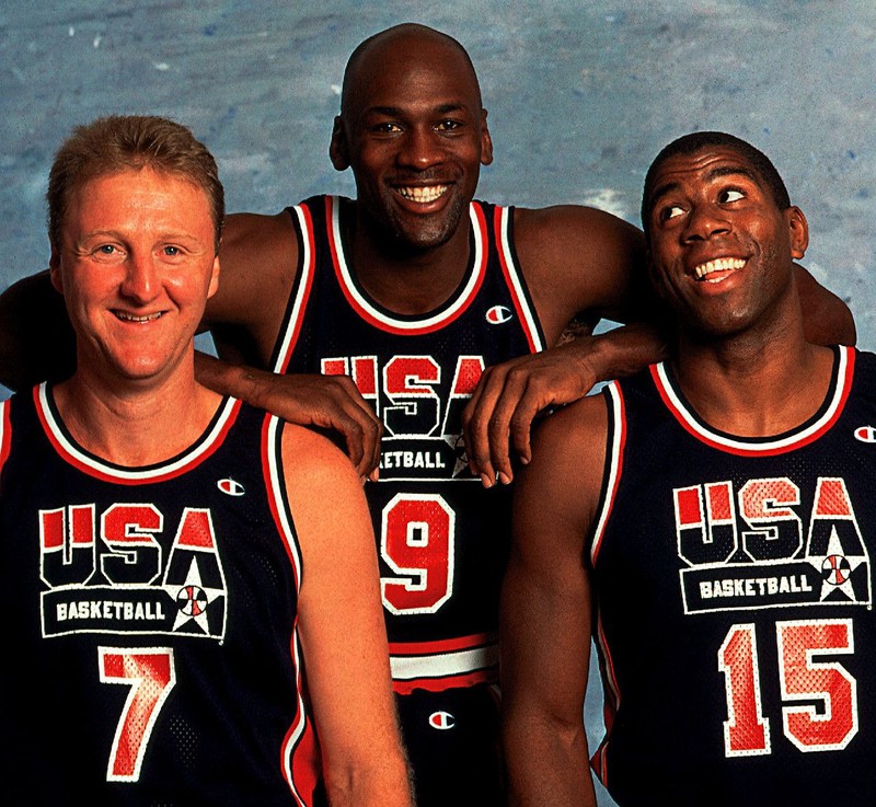 John Stockton Karl Malone Magic Johnson Larry Bird Patrick Ewing