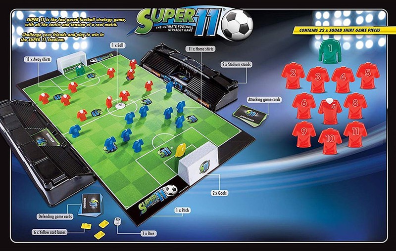 IDEAL | Total Action Football: Fast paced table top football action game! |  Family Games | For 2-4 Players | Ages 6+