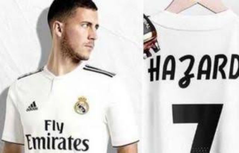 eden hazard in real madrid jersey