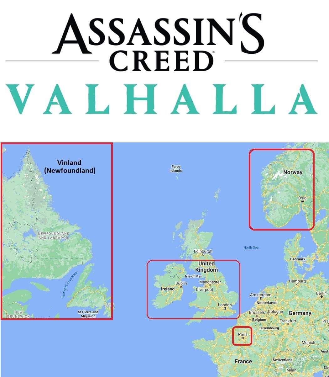 Ireland, Assassin's Creed Valhalla Map