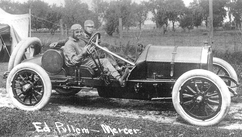 Vintage Sports Photo: Eddie Pullen and Hughie Hughes in a Mercer ...