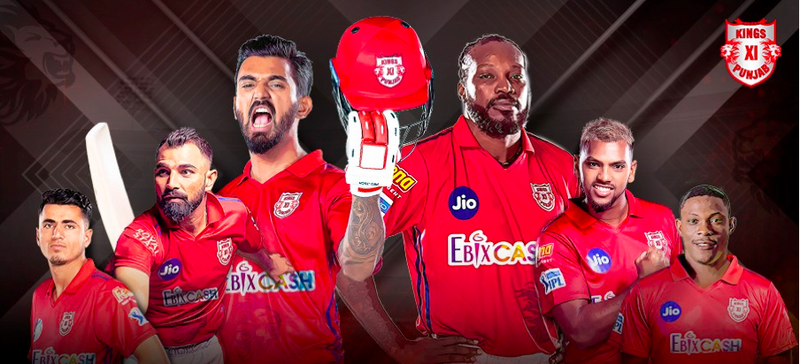 Kings xi punjab team 2020 sale jersey