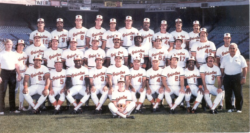 1983 BALTIMORE ORIOLES 8x10 TEAM PHOTO WORLD SERIES CHAMPIONS